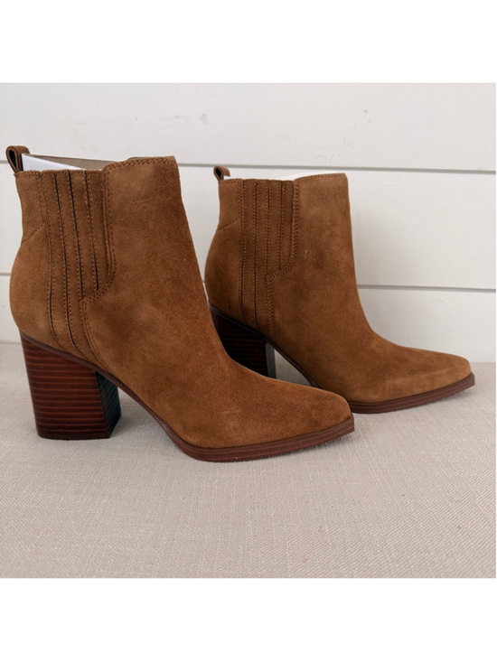 MARC FISHER Shoes - Women's Marc Fisher Brown Suede Ankle Boots & Booties 6.5